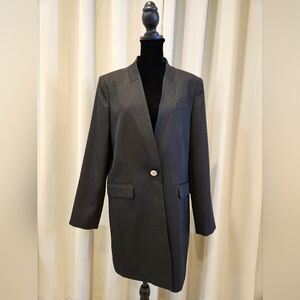 Tahari black parker twill topper. Size 12